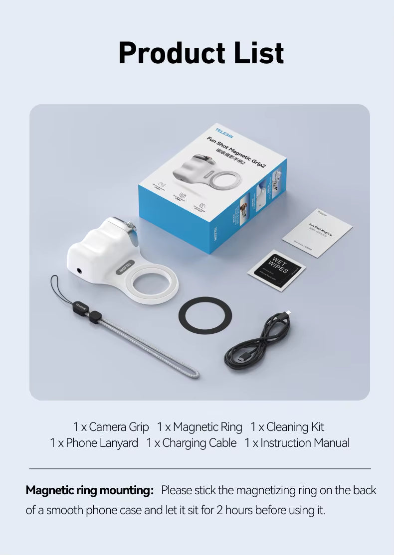 Magnetic Pro Camera Grip/ Next-Level Photography