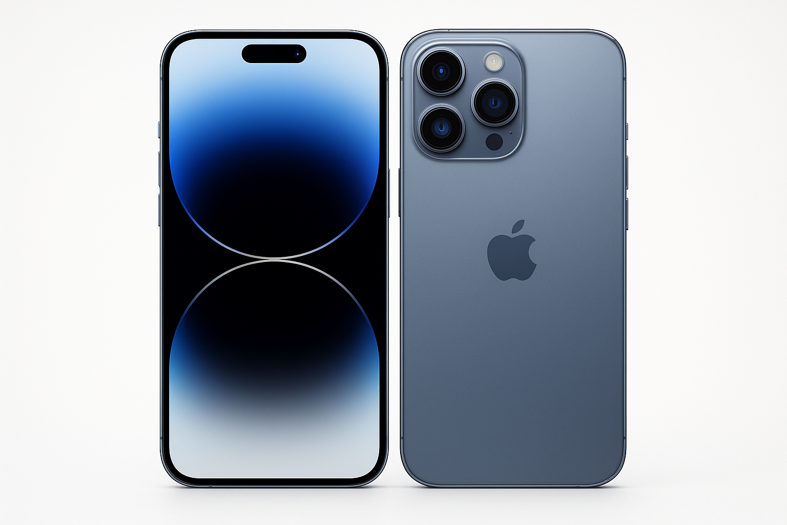 iPhone 15 pro max blue titanium colour